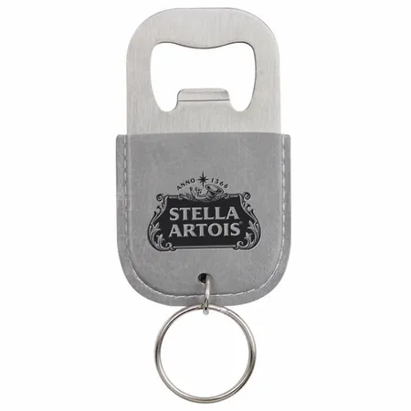Leather Bottle Opener Keychain Leather Bottle Opener Keychain - Custom Phone Wallets Now