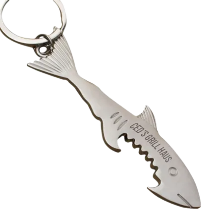 Shark Bottle Opener Keychain Shark Bottle Opener Keychain - Custom Phone Wallets Now