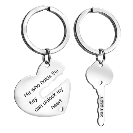 Metal Keychain for Couples Metal Keychain for Couples - Custom Phone Wallets Now