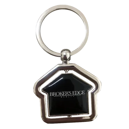 Spinning House Metal Keychain Spinning House Metal Keychain - Custom Phone Wallets Now