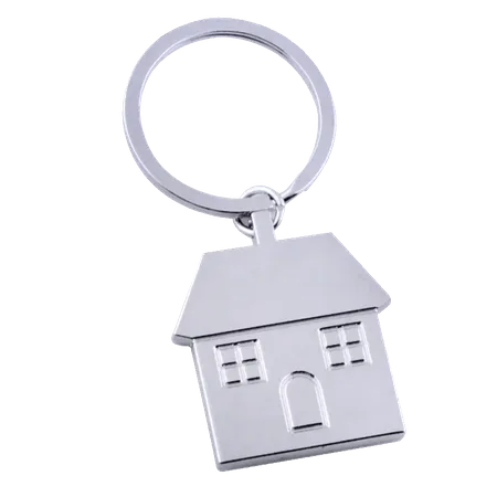 Happy Home Metal Keychain Happy Home Metal Keychain - Custom Phone Wallets Now