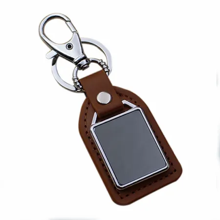 Premium Leather & Metal Keychain Premium Leather & Metal Keychain - Custom Phone Wallets Now