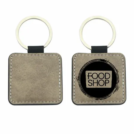 Sublime Square Leather Keychain Sublime Square Leather Keychain - Custom Phone Wallets Now