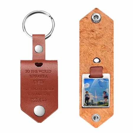 Artistic Laser Cut Leather Keychain Artistic Laser Cut Leather Keychain - Custom Phone Wallets Now