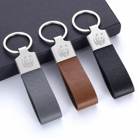 Elegant Loop Leather Keychain Elegant Loop Leather Keychain - Custom Phone Wallets Now