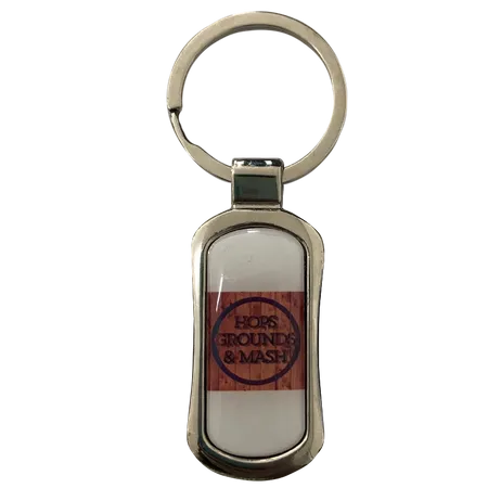Stylish Rectangle Metal Keychain Stylish Rectangle Metal Keychain - Custom Phone Wallets Now