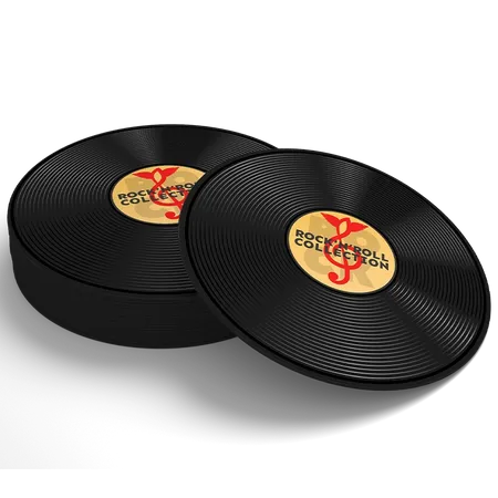 Soft Plastic Record Coaster - Custom Phone Wallets Now