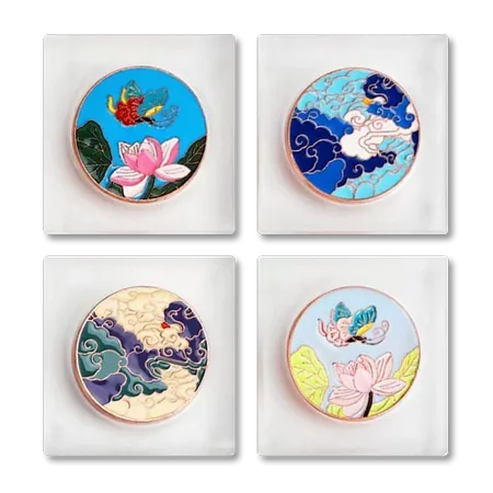 Customized Glass Alloy Coaster - Custom Phone Wallets Now