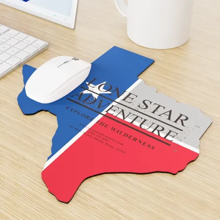 Custom Shape Die Cut Mouse Pad Custom Shape Die Cut Mouse Pad - Custom Phone Wallets Now