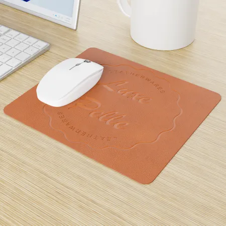 Custom Leather Mouse Pad Custom Leather Mouse Pad - Custom Phone Wallets Now