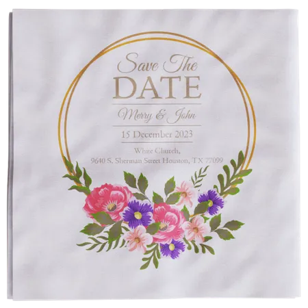 Custom Beverage Napkin - Custom Phone Wallets Now