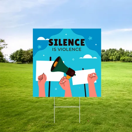 Custom Message Protest Yard Sign
