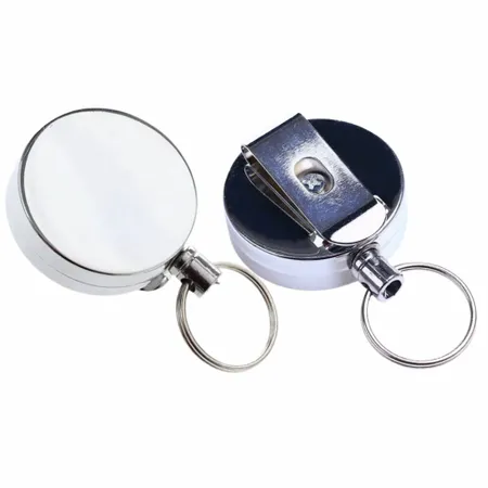 Compact Reel Keychain Compact Reel Keychain - Custom Phone Wallets Now