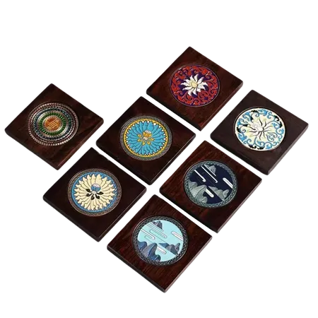 Customized Ebony Alloy Coaster - Custom Phone Wallets Now