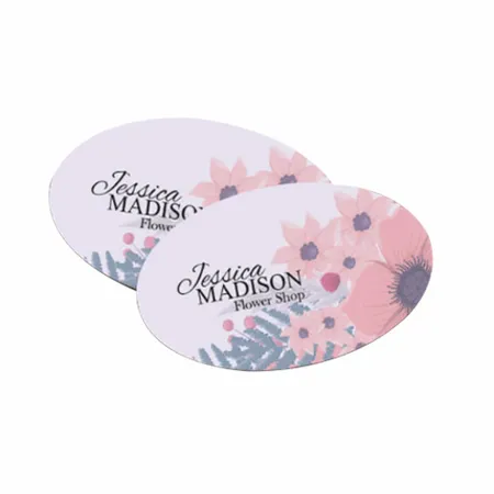 Oval Business Cards - Custom Phone Wallets Now