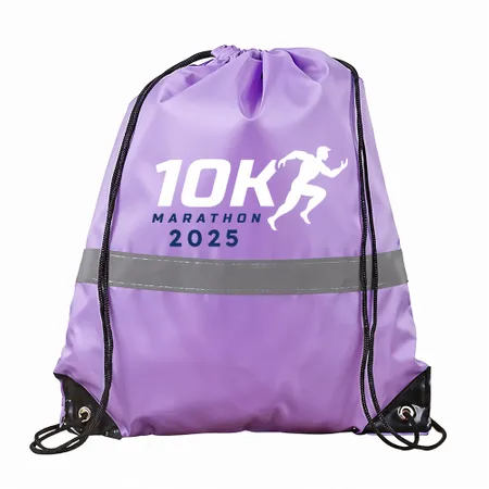 Drawstring Bags With Reflective Strip Drawstring Bags With Reflective Strip - Custom Phone Wallets Now