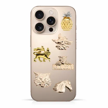 Metal Badge Stickers - Custom Phone Wallets Now