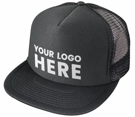 Nissun Cap 5 Panel Foam Trucker Hat Flat Bill - 5FBC - Custom Phone Wallets Now