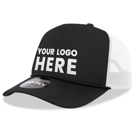 Decky 212 5 Panel High Profile Foam Trucker Hat, 3-Tone Colors Decky 212 5 Panel High Profile Foam Trucker Hat, 3-Tone Colors - Custom Phone Wallets Now