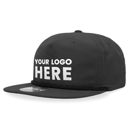 Decky 6032 - Classic Rope Cap, 5 Panel Flat Bill Hat, Snapback - Custom Phone Wallets Now