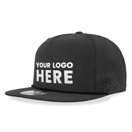 Decky 6226 5 Panel High Profile Relaxed Perforated Performance Rope Hat - Custom Phone Wallets Now