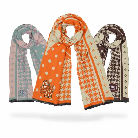 Cozy Cotton Polyester Scarves - Custom Phone Wallets Now