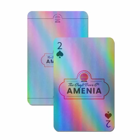 Holographic Silver Playing Cards - Custom Phone Wallets Now