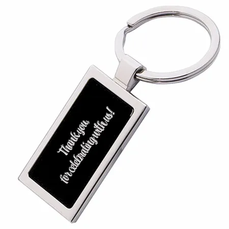 Colored Rectangle Metal Keychain - Custom Phone Wallets Now