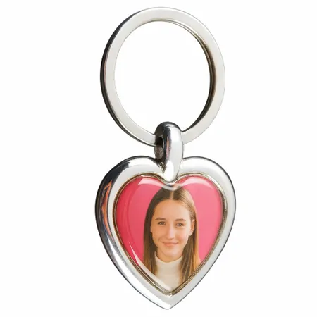 Spinning Heart Metal Keychain - Custom Phone Wallets Now