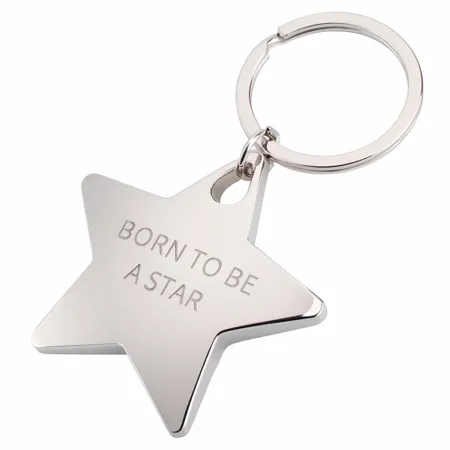 Dazzling Star Metal Keychain - Custom Phone Wallets Now