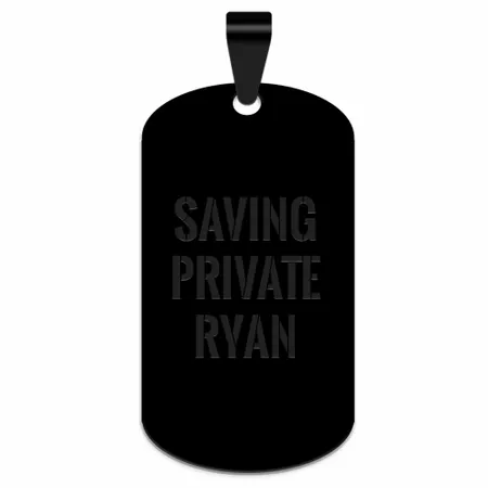Sleek Military Dog Tag Metal Keychain - Custom Phone Wallets Now