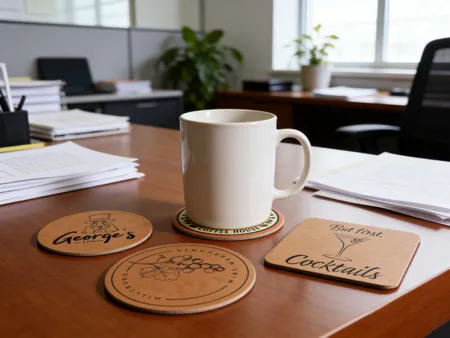 Kraft Paper Coaster - Custom Phone Wallets Now