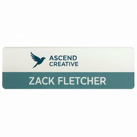 Acrylic Name Badges - Custom Phone Wallets Now