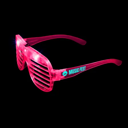 Light-Up LED Slotted Glasses - Custom Phone Wallets Now