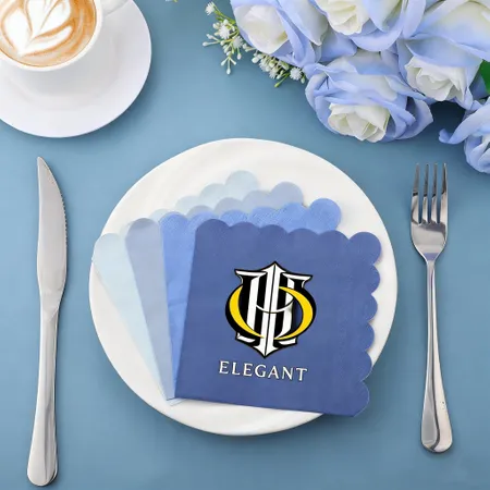 Scallop Beverage Napkins - Custom Phone Wallets Now