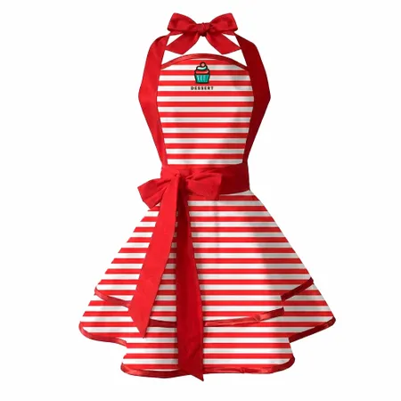 Classic Stripe Double Layer Cotton Aprons - Custom Phone Wallets Now