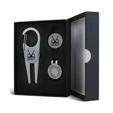 Deluxe Golf Divot Tool Set with Ball Markers - Custom Phone Wallets Now