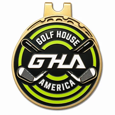 Soft Enamel Golf Ball Marker with Hat Clips - Custom Phone Wallets Now