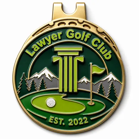 3D Ball Golf Marker with Hat Clips - Custom Phone Wallets Now