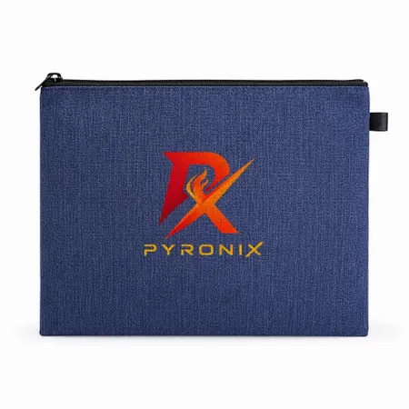 Fabric Zippered Document Bags - Custom Phone Wallets Now