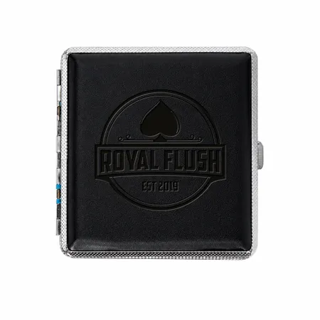 Leather Grain Metal Cigarette Cases - Custom Phone Wallets Now
