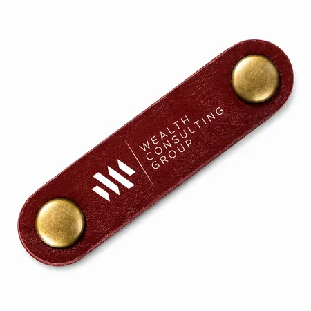 Leather Cable Tie Winders - Custom Phone Wallets Now