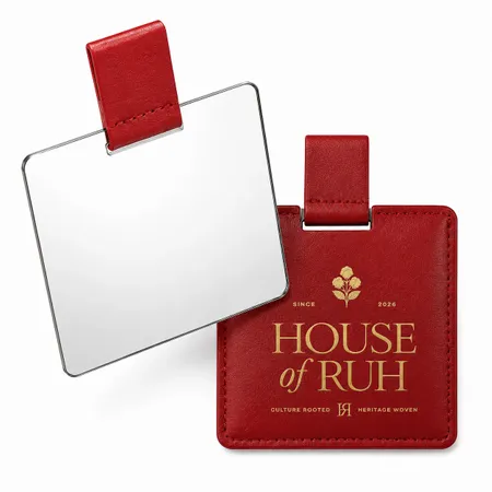 Stainless Steel Compact Mirrors - Custom Phone Wallets Now