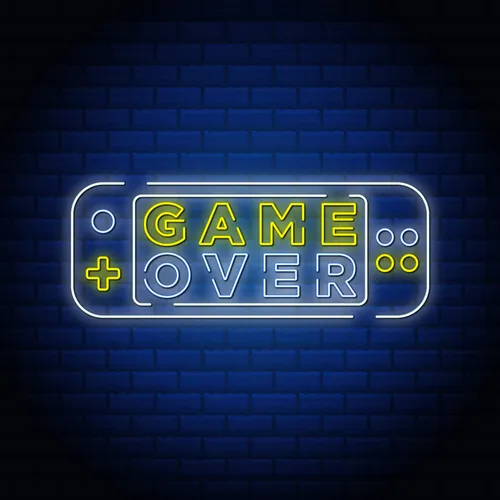 Game Neon Sign - Custom Phone Wallets Now