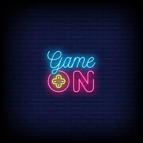 Game On Neon Sign - Custom Phone Wallets Now