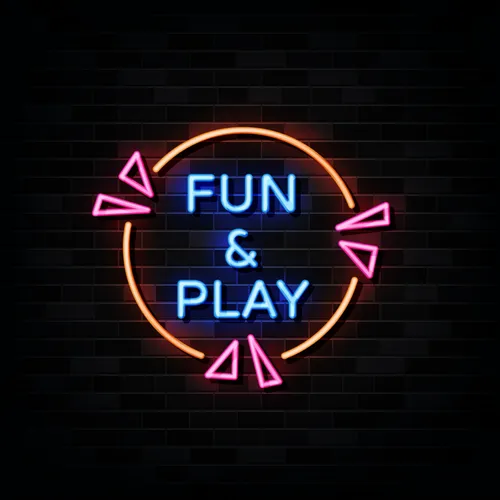 Fun & Play Neon Sign - Custom Phone Wallets Now