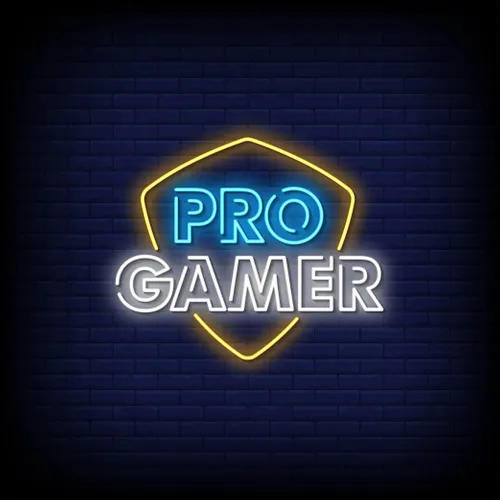 Pro Gamer Neon Sign - Custom Phone Wallets Now