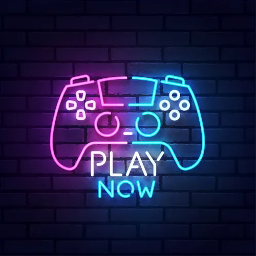 Play Now Neon Sign - Custom Phone Wallets Now