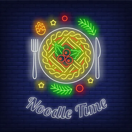 Noodle Time Neon Sign - Custom Phone Wallets Now