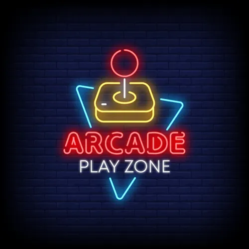Arcade Play Zone Neon Sign - Custom Phone Wallets Now
